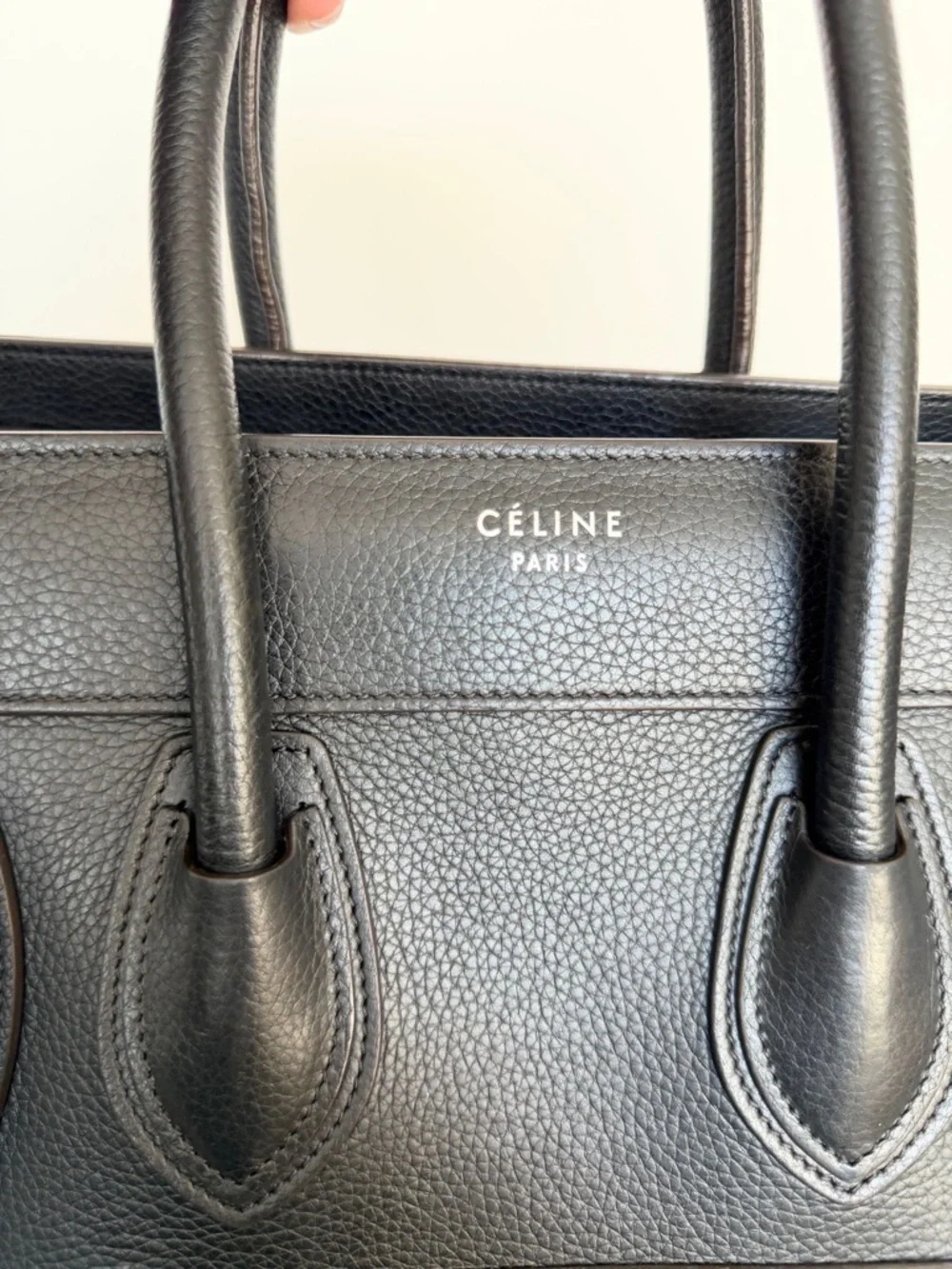 CELINE Black Micro Luggage Tote - Picture 4 of 16